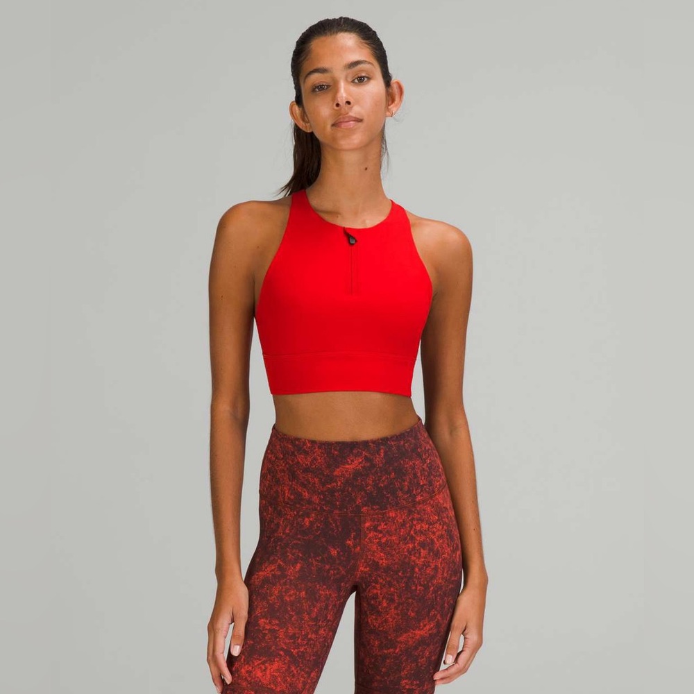 NWT lululemon high neck long line Energy bra